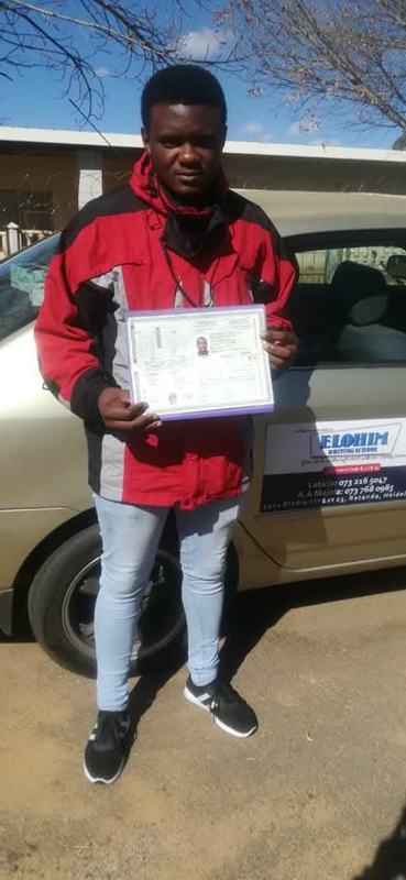 Elohim Driving School passing learner