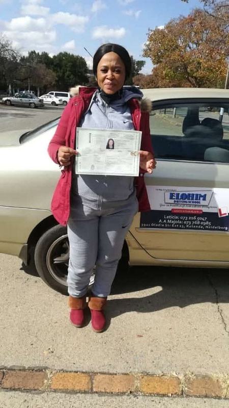 Elohim Driving School passing learner